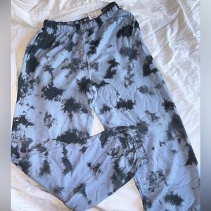 Blue tie dye sweatpants, Medium, SO brand